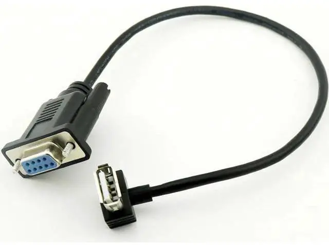 Main image of 8 Inch (25cm) USB 2.0 A Female to DB9 Female RS232 Serial Adapter Cable, 1 Piece