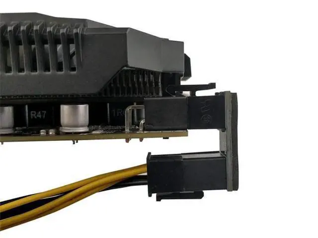 Alt view image 2 of 7 - 2 Pack 180 Degree Angled ATX 6Pin Male to Female GPU Power Adapter Connector, Graphics Card Right Angle Power Turn Plug