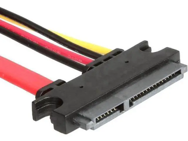 Alt view image 2 of 4 - 50CM Red 22Pin SATA III 6Gbps Combo Cable, 22Pin to 7Pin Data + 4Pin Molex Power