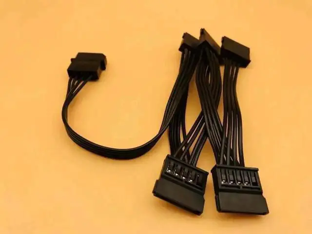 Alt view image 6 of 6 - 4Pin IDE Molex to 5 Port 15Pin SATA Power Splitter Cable, 18AWG Wire for HDD SSD PC & Miner