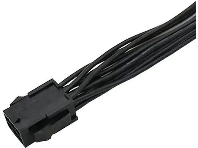 Alt view image 2 of 5 - 8 Inches PCIe Molex 6Pin to Dual PCIe 6Pin Splitter Ribbon Cable, GPU Power Extension Cord for Mining Rig Graphics Card