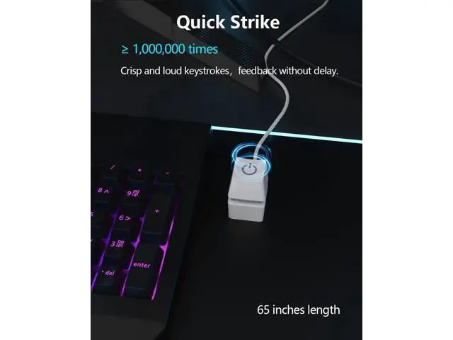 Alt view image 4 of 7 - External PC Power Reset Switch with LED Indicator, 65 Inch Long Extension Cable, Desktop Motherboard External Startup Button