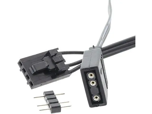 Alt view image 3 of 6 - 25cm Corsair Proprietary RGB to Universal 4-Pin 5V ARGB Adapter Extension Cable