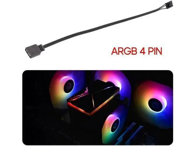 Alt view image 5 of 6 - 25cm Corsair Proprietary RGB to Universal 4-Pin 5V ARGB Adapter Extension Cable