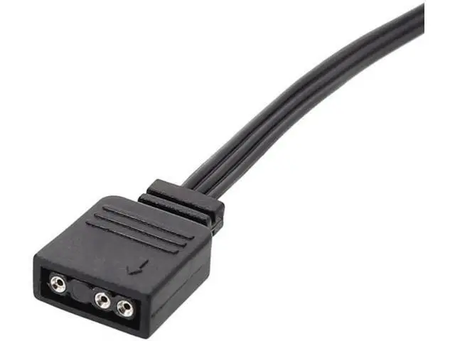 Alt view image 2 of 6 - 25cm Corsair Proprietary RGB to Universal 4-Pin 5V ARGB Adapter Extension Cable