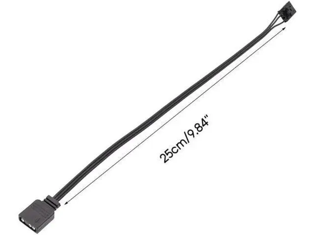 Alt view image 6 of 6 - 25cm Corsair Proprietary RGB to Universal 4-Pin 5V ARGB Adapter Extension Cable