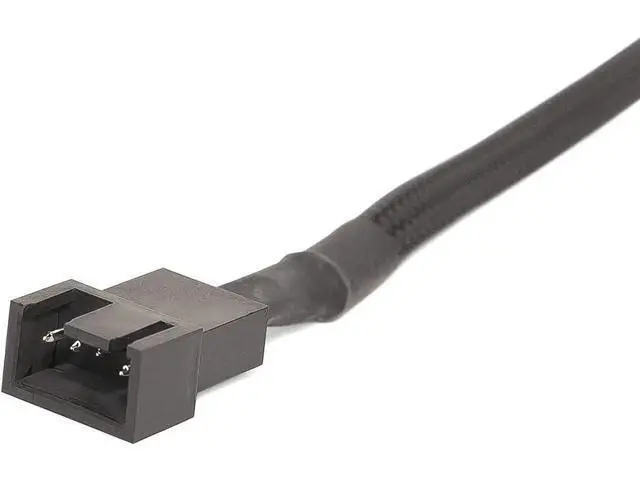 Alt view image 3 of 5 - 4 Pack 10.5 Inch Nylon Braided PWM Fan Extension Cable, 3/4 Pin for ATX Case Cooling Fans