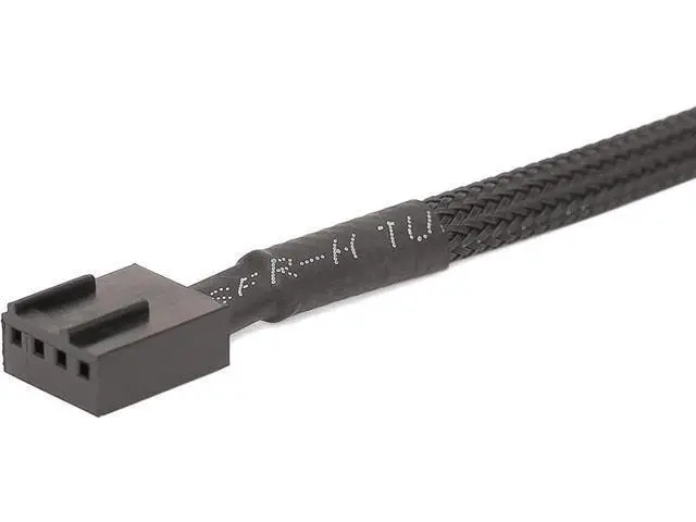 Alt view image 5 of 5 - 4 Pack 10.5 Inch Nylon Braided PWM Fan Extension Cable, 3/4 Pin for ATX Case Cooling Fans