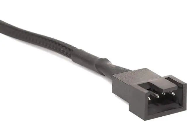 Alt view image 2 of 5 - 4 Pack 10.5 Inch Nylon Braided PWM Fan Extension Cable, 3/4 Pin for ATX Case Cooling Fans