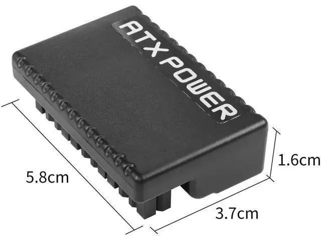 Alt view image 2 of 6 - 90 Degree ATX 24Pin Power Adapter Board, 24Pin ATX Male to Female Right Angle PSU Connector for Desktop Motherboard