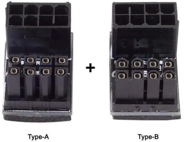 Alt view image 6 of 6 - 180 Degree U-Turn ATX 8Pin Female to Male GPU Power Angled Adapter for Desktop Graphics Cards