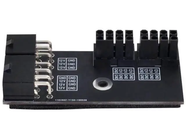 Alt view image 6 of 6 - 180° Right Angle Dual ATX 8Pin Female to 6+8Pin Male GPU Power Adapter, Compatible with RTX 3080 3090 Graphics Cards