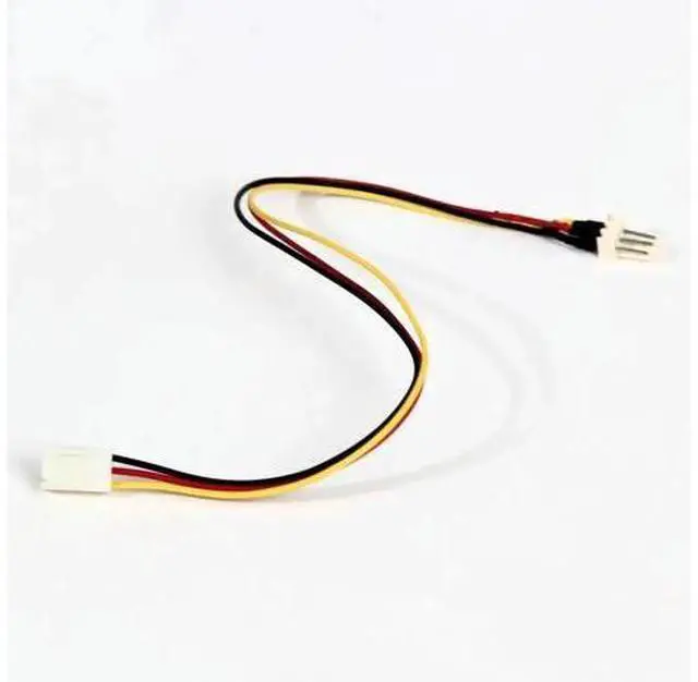 Main image of 10 Pack 26cm 12V 3-Pin Male to Female PC Fan Extension Cables with Speed Resistor for Case Cooling Fans