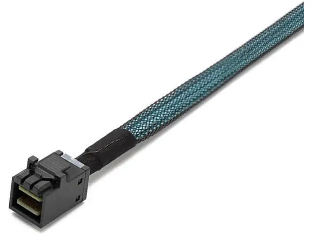 Alt view image 2 of 6 - 1.64ft / 50CM Internal 12G SFF-8643 HD Mini SAS to 4×SATA Breakout Cable, Mini SAS Controller to Quad SATA Hard Drive Backplane Fanout Cord