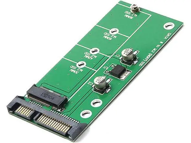 Alt view image 4 of 5 - M.2 NGFF to SATA 3 Adapter Card, 6Gbps SATA III for B/B+M Key SATA M.2 SSD 2230-2280