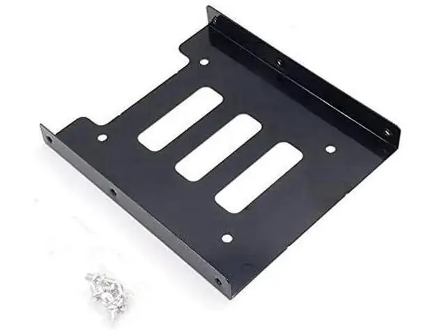 Alt view image 4 of 6 - Red Metal 2.5" to 3.5" HDD Mounting Bracket with SATA 3 Cable & 4Pin IDE to SATA Power Cord