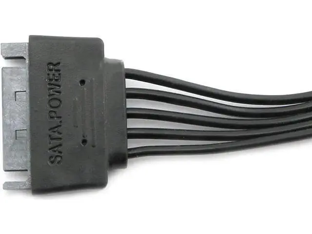 Alt view image 3 of 6 - 24-inch (60CM) 15Pin SATA Power Splitter Cable, 1 Male to 5 Female SATA Power Extension Cord for HDD & SSD