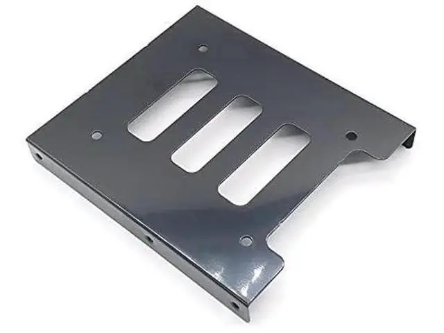 Alt view image 5 of 6 - Yellow 2.5" to 3.5" Metal HDD Mount Bracket with IDE 4P to SATA 15P Power Cable & SATA 3.0 Cord for Desktop & Server SSD/HDD