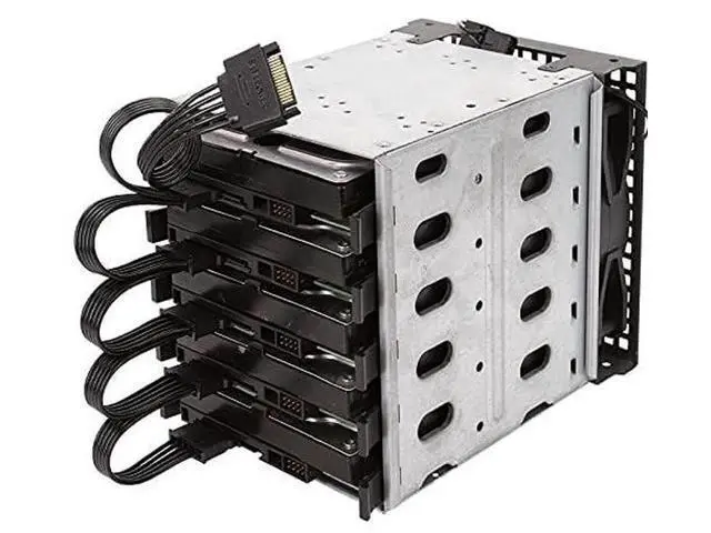 Alt view image 3 of 5 - 2 Pack 21 Inches 15Pin SATA to 5-Port SATA Power Splitter Extension Cable for Storage Drives