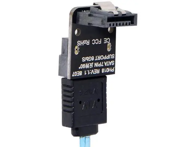 Alt view image 2 of 7 - 90 Degree Right Angle SATA 7Pin Female to Male Adapter, 6Gbps SATA III Signal Converter for Desktop Motherboard, SSD & HDD