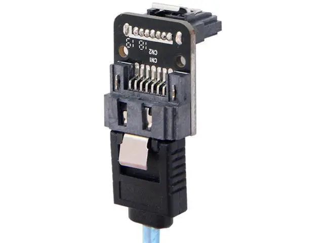 Alt view image 7 of 7 - 90 Degree Right Angle SATA 7Pin Female to Male Adapter, 6Gbps SATA III Signal Converter for Desktop Motherboard, SSD & HDD