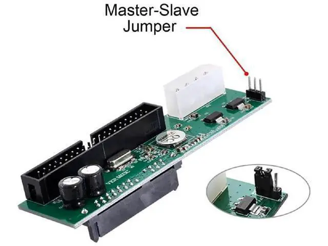 Alt view image 7 of 7 - SATA HDD to 40Pin IDE/PATA Desktop Motherboard Converter PCB Adapter, Compatible with 2.5" & 3.5" SATA SSD/HDD