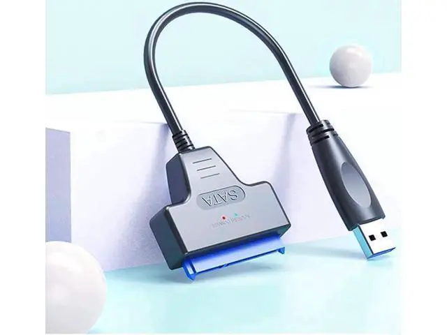 Alt view image 3 of 7 - 2 Pack Upgraded USB 3.0 to SATA III Hard Drive Adapter Cable, UASP Supported Converter for 2.5 Inch SATA SSD & HDD