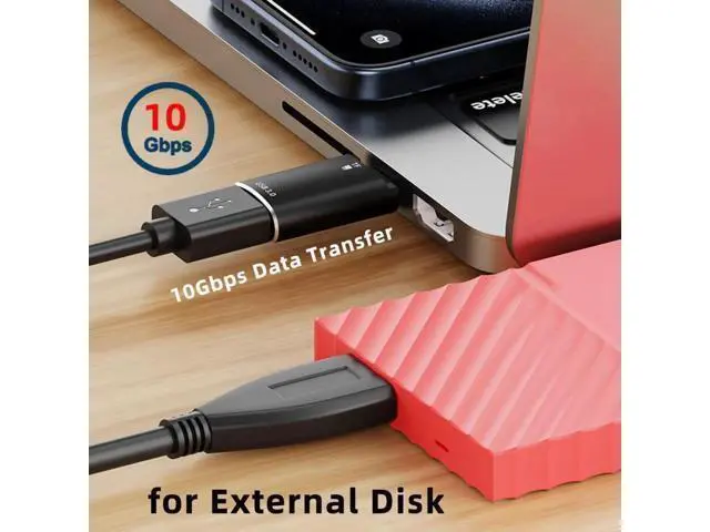 Alt view image 4 of 7 - 2-in-1 USB-C OTG Card Reader, Type-C to USB Female + TF Micro SD Combo Adapter