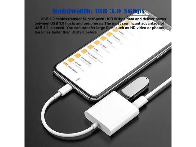 Alt view image 6 of 7 - USB-C to USB 3.0 Type-A Female Adapter, PD Charging & Data Converter for Mac, Laptops, Tablets & Phones