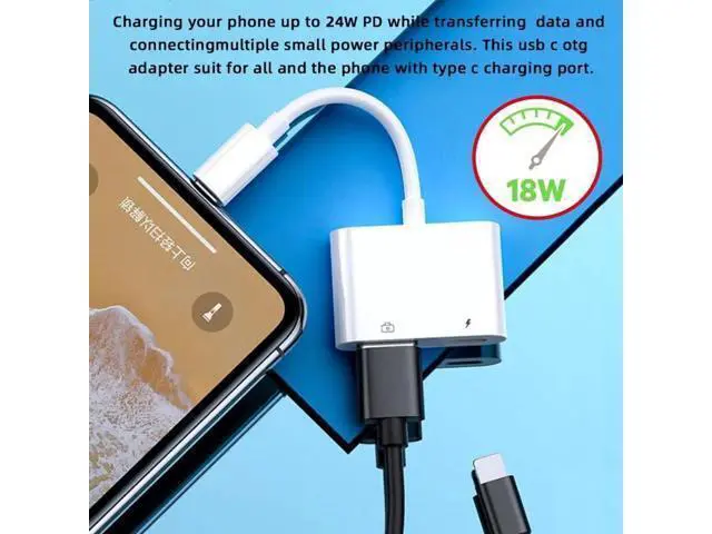 Alt view image 7 of 7 - USB-C to USB 3.0 Type-A Female Adapter, PD Charging & Data Converter for Mac, Laptops, Tablets & Phones