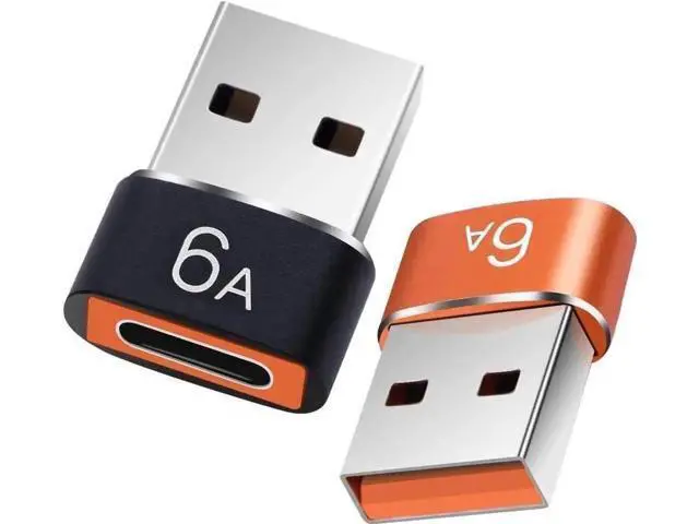 Alt view image 4 of 7 - 3 Pack USB-C to USB Adapter, Type-C Male to USB-A Female Converter, Fast Transfer Connector for Phones & Laptops