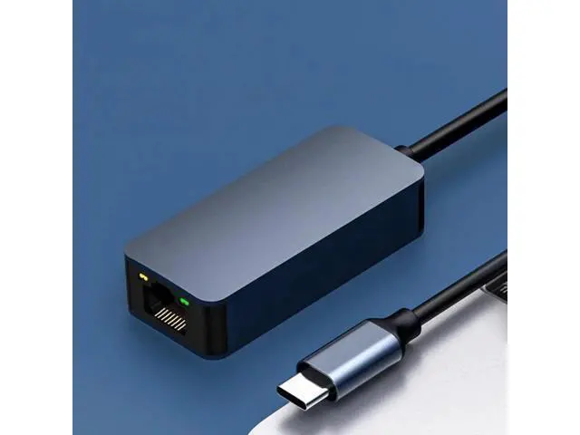 Alt view image 4 of 6 - USB C to 2.5G Ethernet Adapter, USB 3.0 Type C to 2.5G RJ45 LAN Network Converter, 2.5Gbps High Speed, Compatible with Mac OS, Windows, Linux, Backward Compatible with 2500/1000/100Mbps