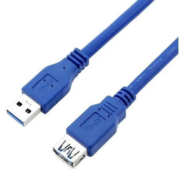 Main image of USB Extension Cable,USB 3.0 Extension Cable/USB 3 A-Male to A-Female Cable in Blue, 9.84 ft. / 3.0 m