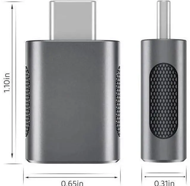 Main image of 4 Pack 10Gbps USB C to USB 3.0 OTG Adapter, Type C Male to USB A Female Converter, Thunderbolt 3/4 Compatible for MacBook, iPad, iMac, Space Grey