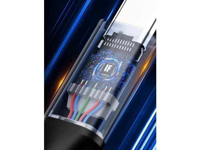 Alt view image 7 of 7 - 3.3FT USB4 Thunderbolt 4 Cable, 40Gbps Data, 240W Charging, 8K@60Hz Video, USB-C Cable Compatible with Thunderbolt 3/4
