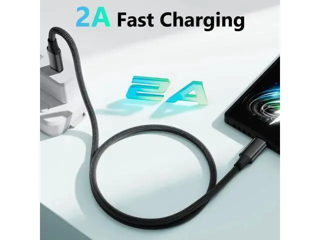 Alt view image 6 of 7 - 5FT Braided USB-C to Mini USB Cable, 480Mbps OTG Charging Cord for Camera, PS3 Controller, Dash Cam, Ti-84 Plus