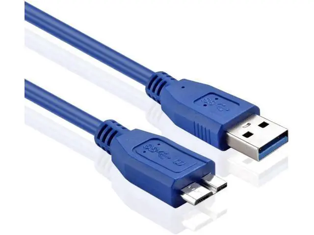 Alt view image 2 of 4 - 1M/3FT Blue USB3.0 Type A Male to Micro B Male Superspeed Data Sync & Charging Cable