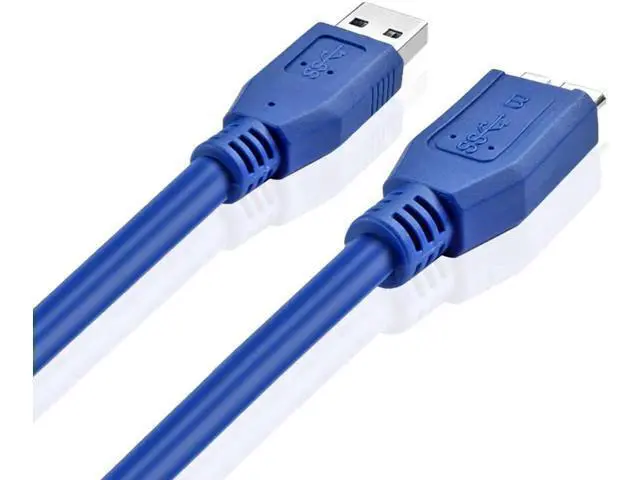 Alt view image 4 of 4 - 1M/3FT Blue USB3.0 Type A Male to Micro B Male Superspeed Data Sync & Charging Cable