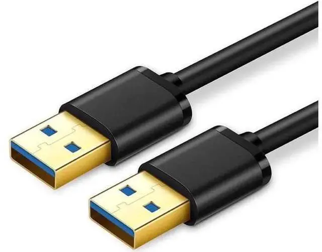 Main image of USB 3.0 A to A Male Cable, USB to USB Cable 6.6ft USB Male to Male Cable Double End USB Cord with Gold-Plated Connector for Hard Drive Enclosures, DVD Player, Laptop Cooler 6.6 ft.