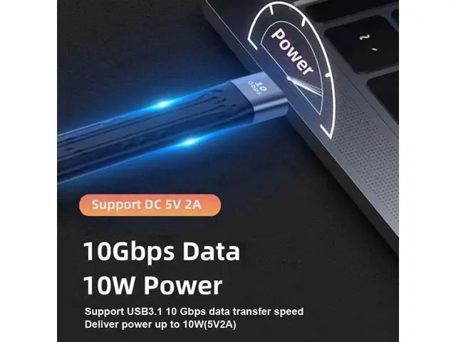 Alt view image 6 of 7 - 13cm FPC Flat USB3.1 Type-C Male Host to USB3.0 Type-A Female OTG Cable | Slim Low Profile Data Cord for Phones & Laptops