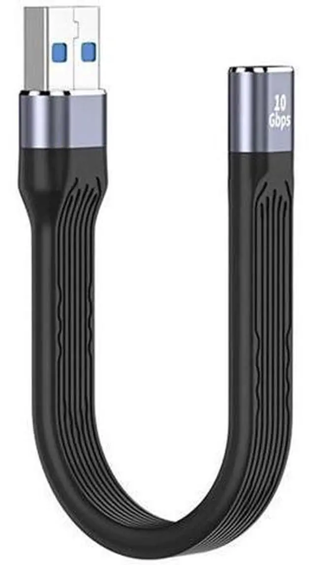 Main image of 13cm Flat Slim FPC Cable, USB 3.1 Type C Female to USB 3.0 Type A Male, 10Gbps Data Transfer for Laptop Phone