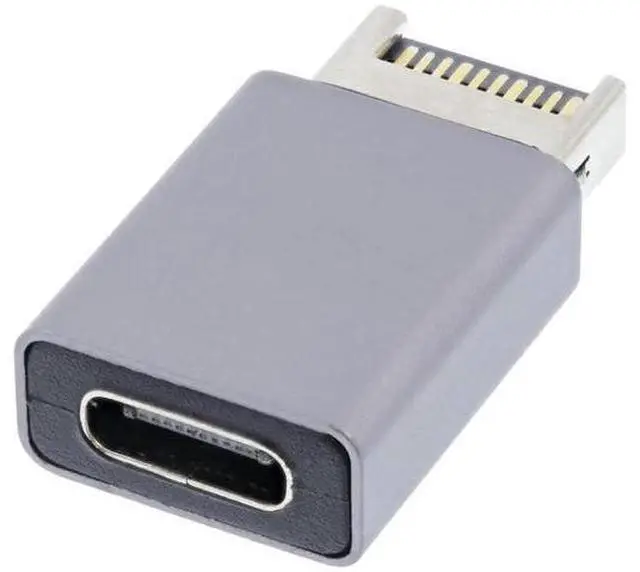 Main image of USB3.1 Gen2 Type-E Male to USB-C Female Front Panel Adapter, Motherboard Internal Type-E Header to Reversible Type-C Port Expansion Converter