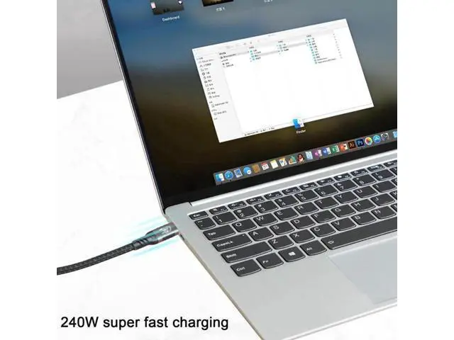 Alt view image 5 of 7 - 0.5M/1.64FT USB4 Type-C to C Cable, 40Gbps, 240W PD, 8K@60Hz Video, Compatible with Thunderbolt 3, Docking & SSD