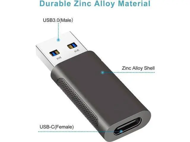 Alt view image 6 of 7 - 4 Pack USB C & USB A Converter Adapters, 2×USB-C Male to USB-A Female + 2×USB-A Male to USB-C Female, Fast Charging & High Speed Data Transfer Plug for iPhone, iPad, Laptop, PC and USB-C Devices