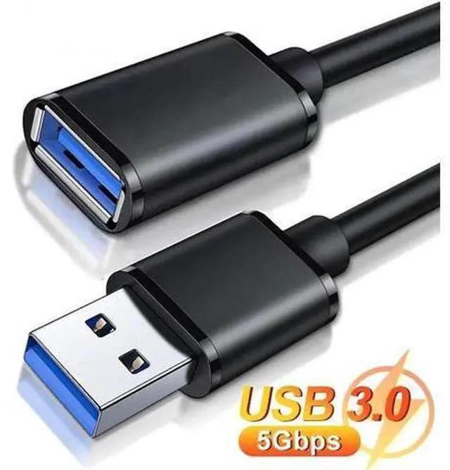 Main image of 10FT USB 3.0 Male to Female Extension Cable, High Speed Data Transfer Cord for Smart TV, PS4, Xbox One & External SSD