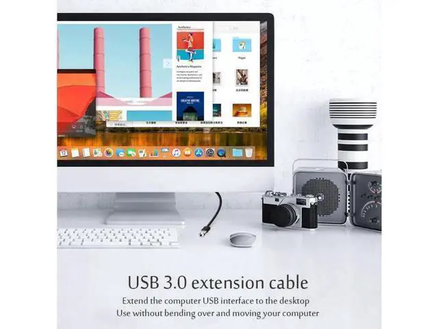 Alt view image 3 of 7 - 10FT USB 3.0 Male to Female Extension Cable, High Speed Data Transfer Cord for Smart TV, PS4, Xbox One & External SSD