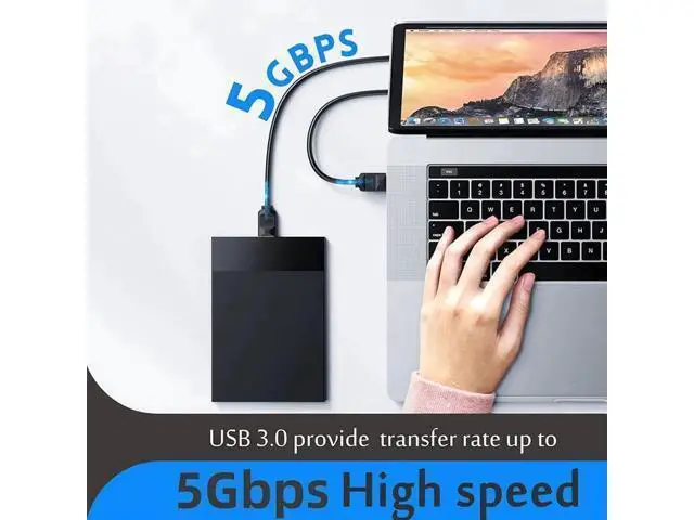 Alt view image 5 of 7 - 10FT USB 3.0 Male to Female Extension Cable, High Speed Data Transfer Cord for Smart TV, PS4, Xbox One & External SSD