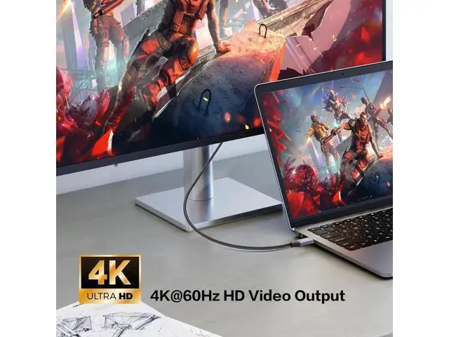 Alt view image 3 of 6 - 90 Degree Right Angle USB C to USB C Cable 0.5M/1.6FT, USB3.1 Gen2 10Gbps Data, 4K@60Hz Video & 100W PD Fast Charging Cord