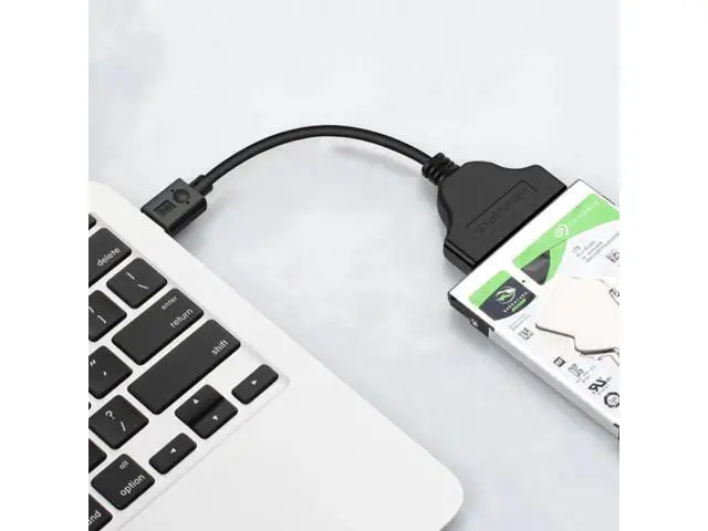 Alt view image 2 of 4 - USB3.0 to SATA III 22Pin(7+15Pin) Adapter Cable, SATA to USB 3.0 Converter for 2.5 Inch SATA SSD/HDD