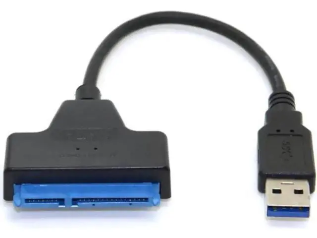 Alt view image 4 of 4 - USB3.0 to SATA III 22Pin(7+15Pin) Adapter Cable, SATA to USB 3.0 Converter for 2.5 Inch SATA SSD/HDD